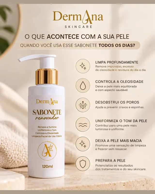 Sabonete Renovador DermAna, 120 ml, foto 4 de 4